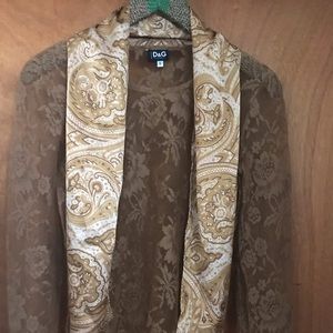 D&G delicate pattern laced top